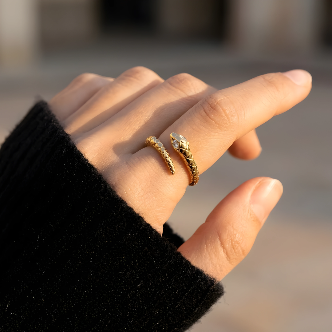 Bague Serpent Doré