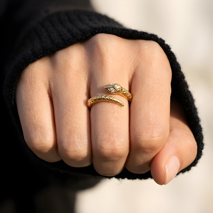 Bague Serpent Doré