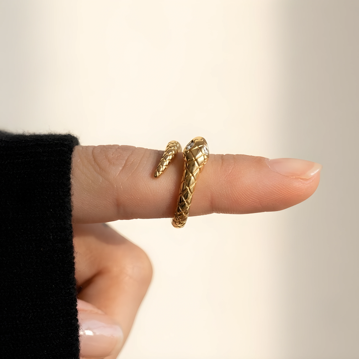 Bague Serpent Doré