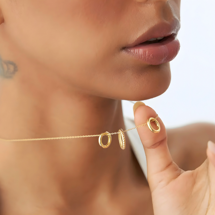 Collier Trilogie Dorée