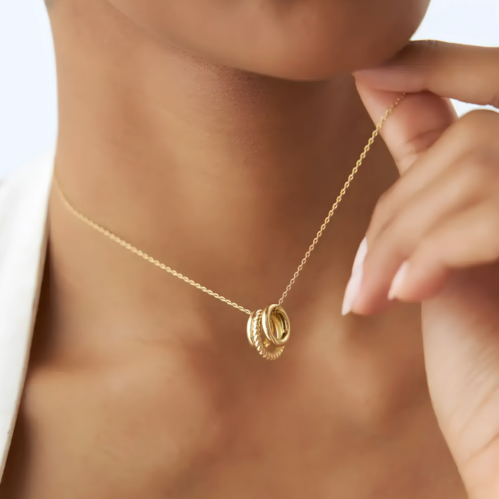 Collier Trilogie Dorée