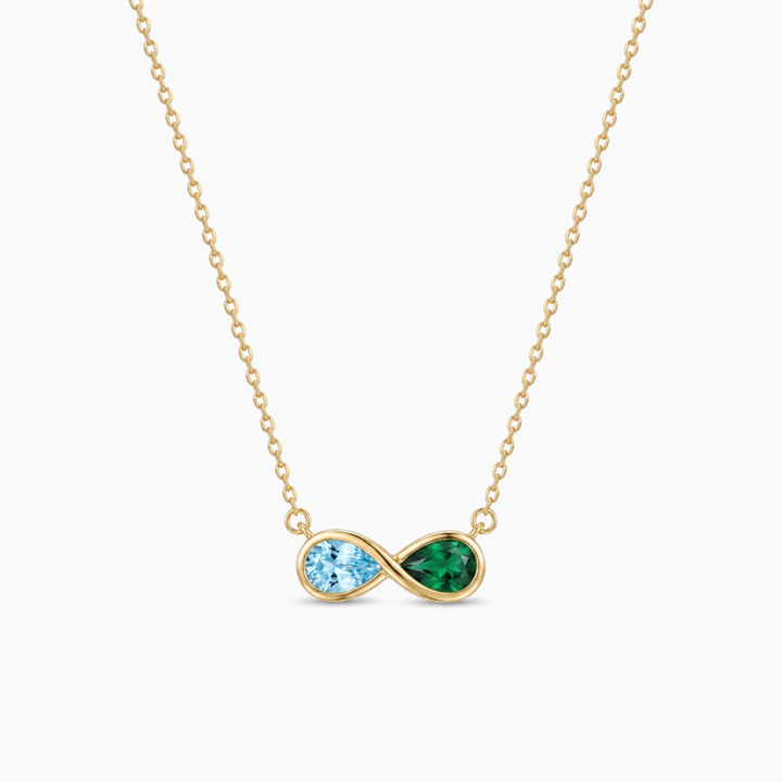 Collier Infini - Pierres de naissance