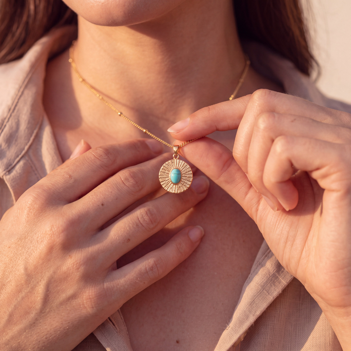 Collier « Protection Ancestrale » – Turquoise