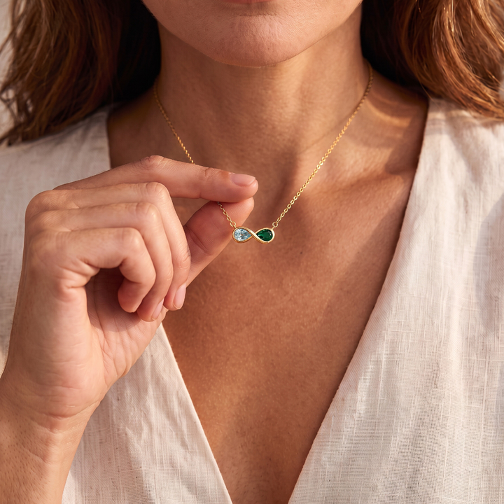 Collier Infini - Pierres de naissance