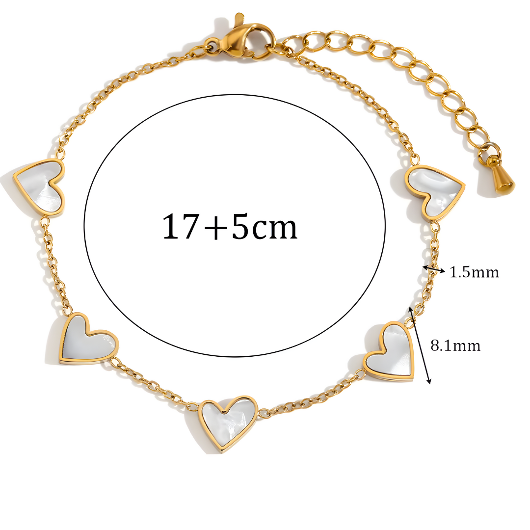 Bracelet Cœur de Nacre