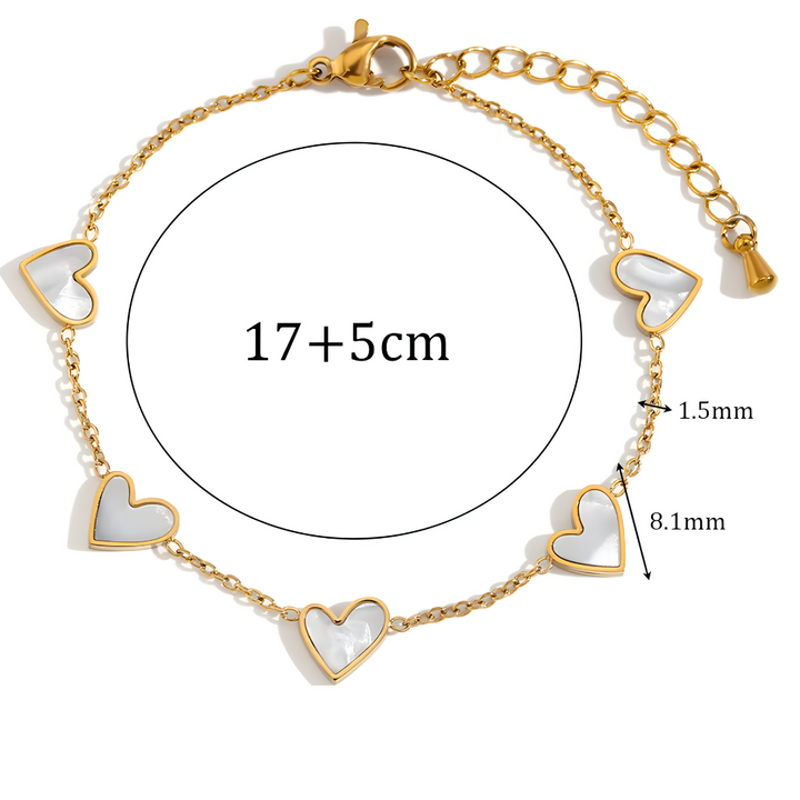 Bracelet Cœur de Nacre