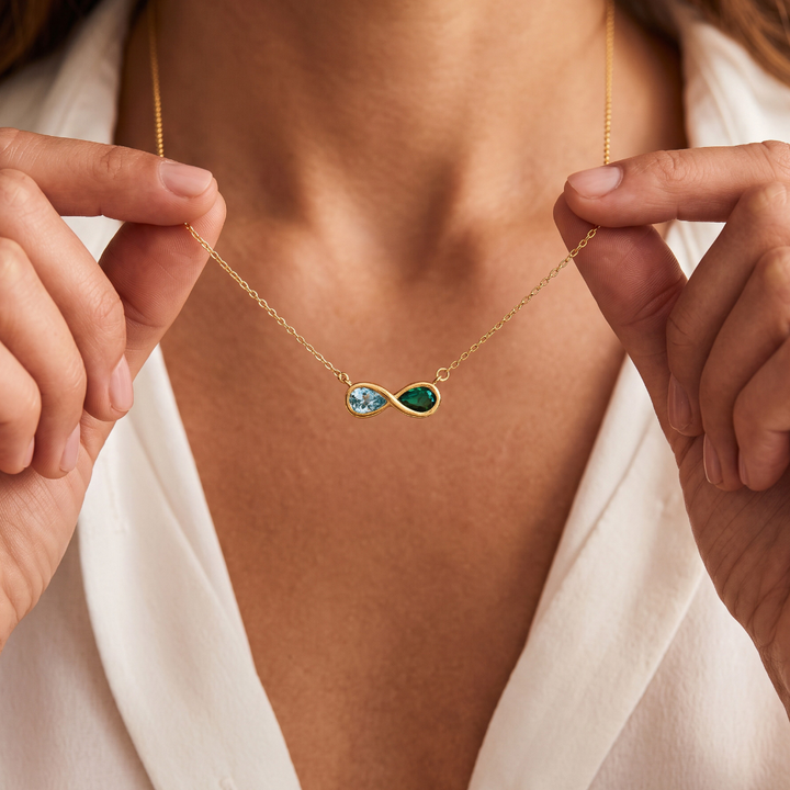 Collier Infini - Pierres de naissance