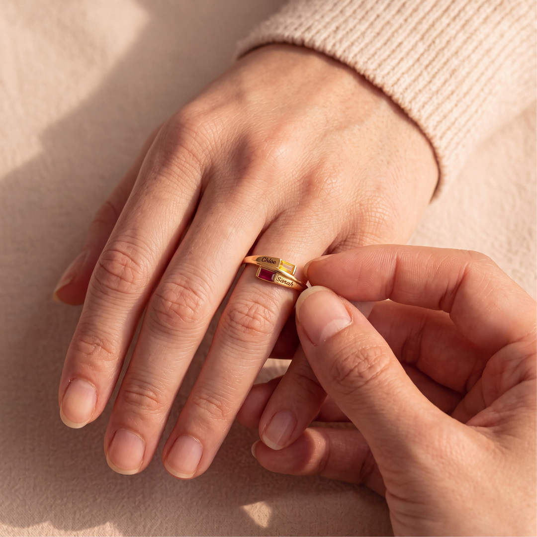 Bague Le Jour de Ton Arrivée – Personnalisée