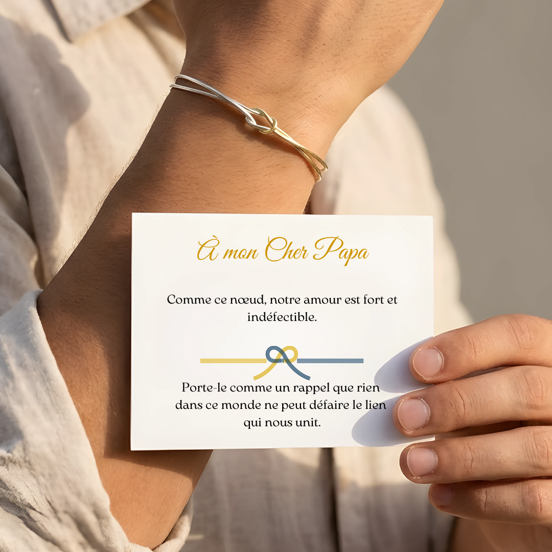 Bracelet Nœud Éternel – À mon Papa