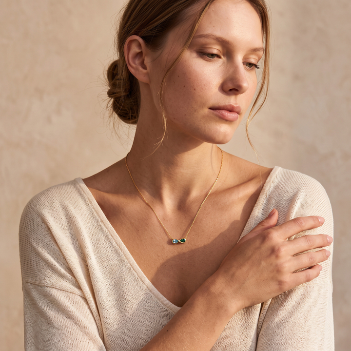 Collier Infini - Pierres de naissance