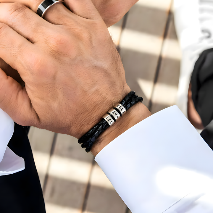 Bracelet Amour Paternel – Personnalisable avec prénoms