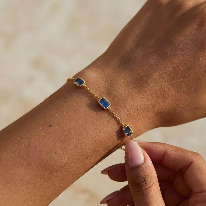 Bracelet Saphir Bleu