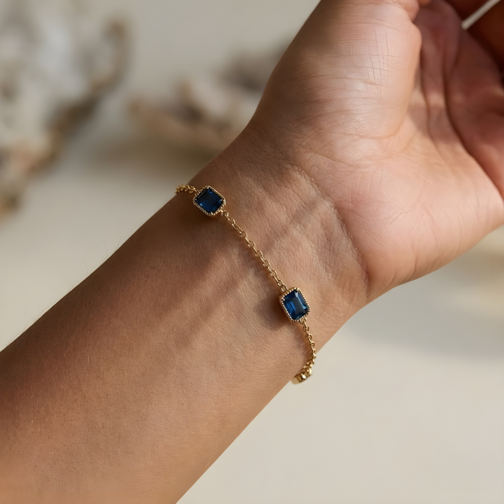 Bracelet Saphir Bleu