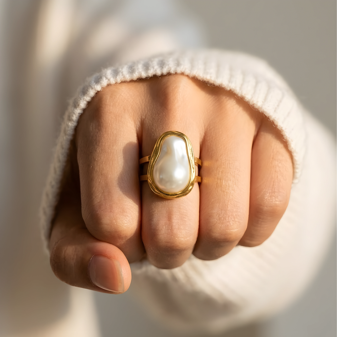 Bague Perla Bianca
