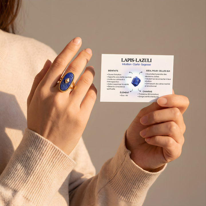 Bague Amulette – Lapis-Lazuli