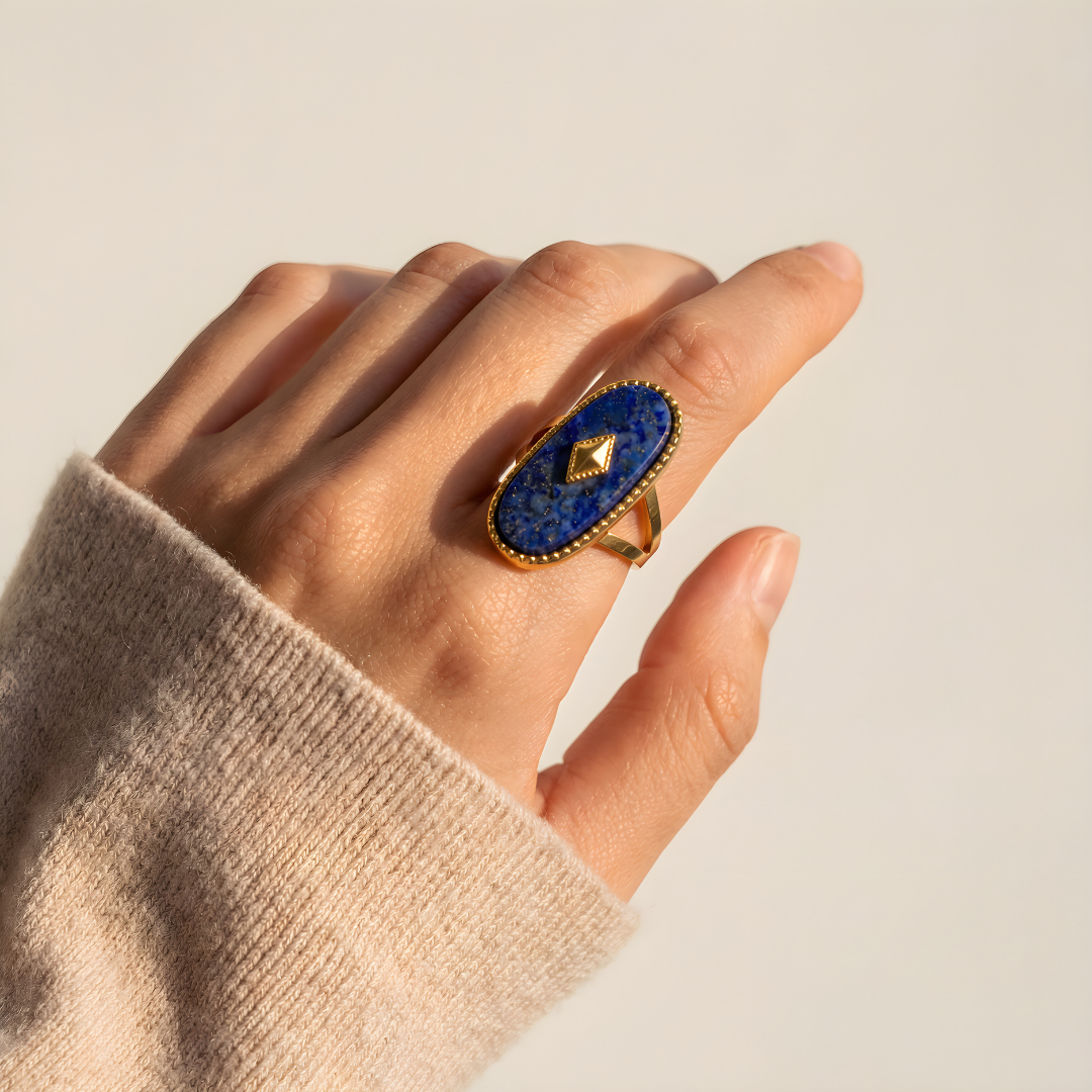 Bague Amulette – Lapis-Lazuli