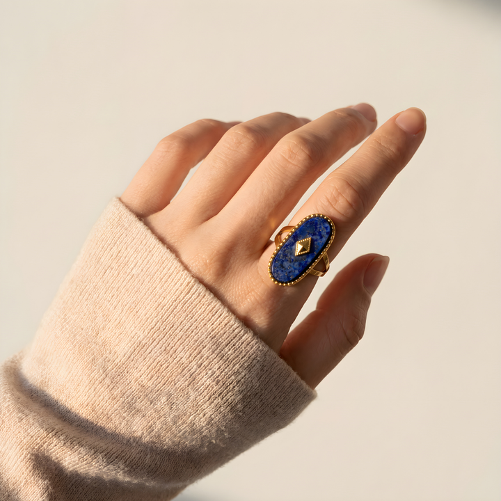 Bague Amulette – Lapis-Lazuli