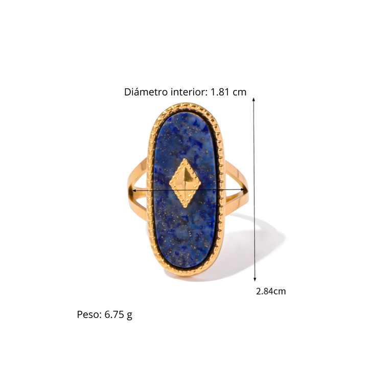 Bague Amulette – Lapis-Lazuli