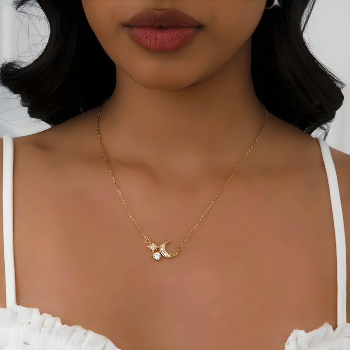 Collier Soleil & Lune Brillante