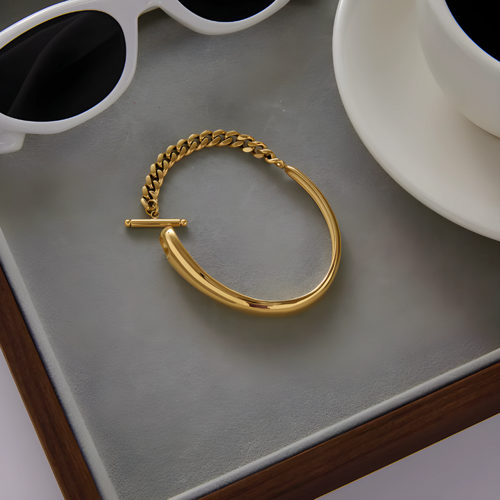 Bracelet Golden Asymétrique