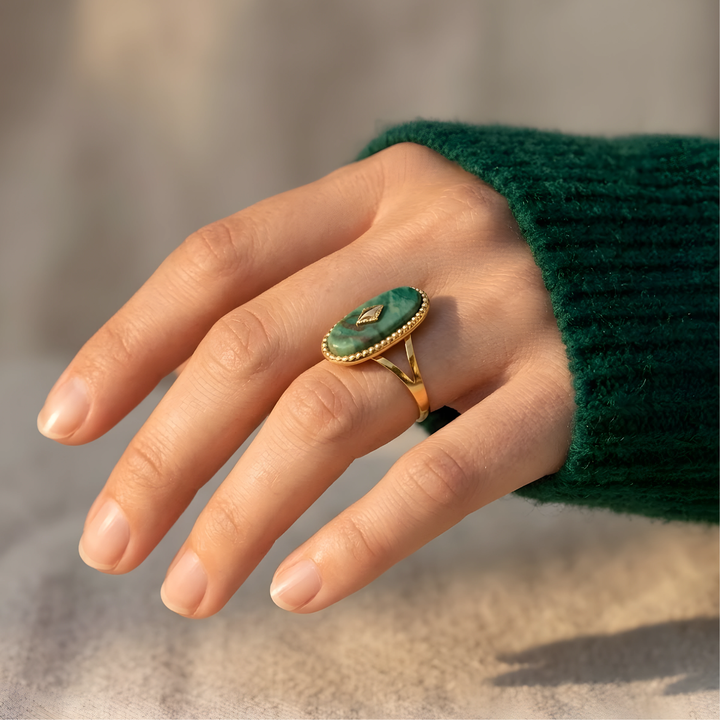 Bague Amulette Jade