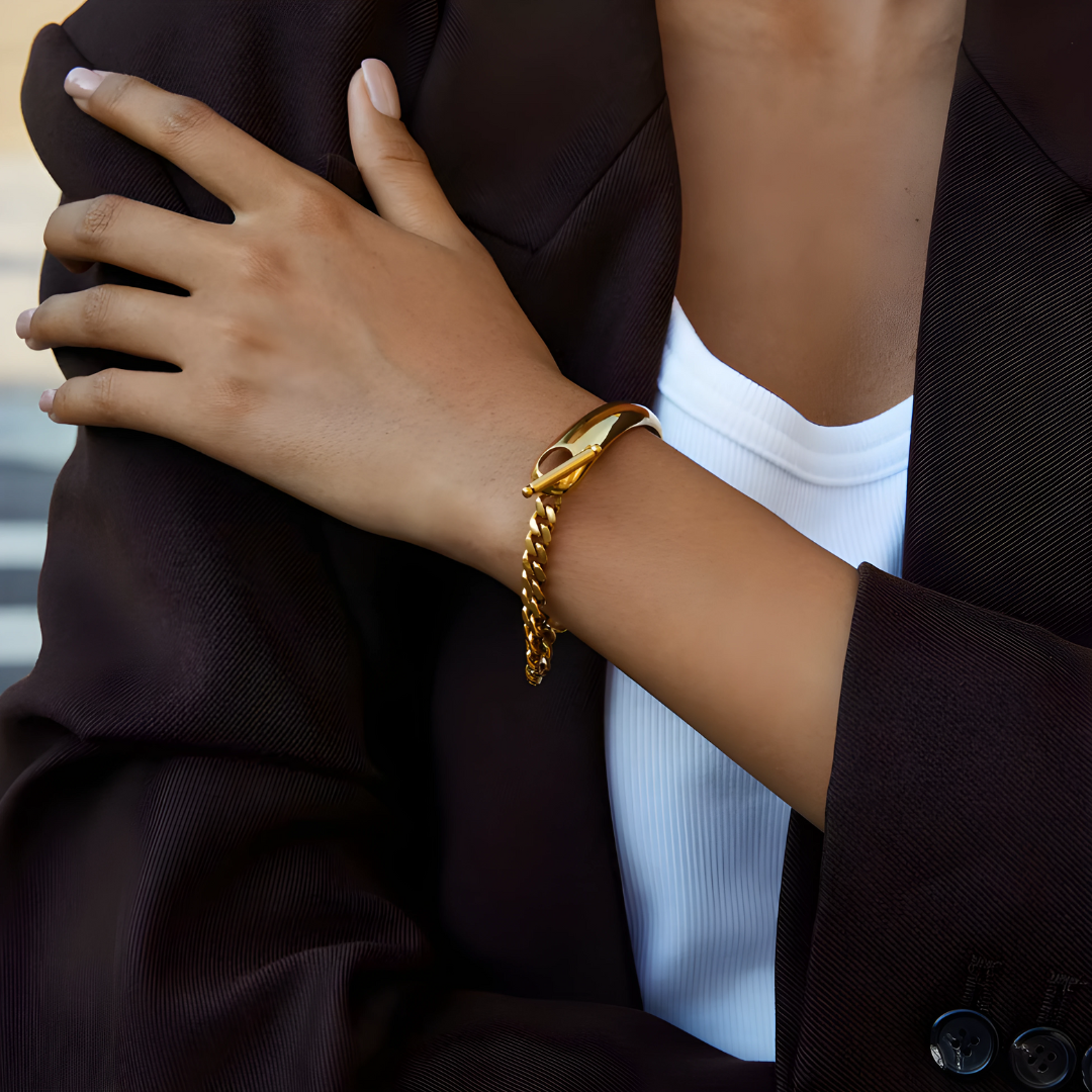 Bracelet Golden Asymétrique