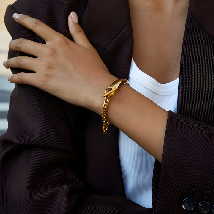 Bracelet Golden Asymétrique
