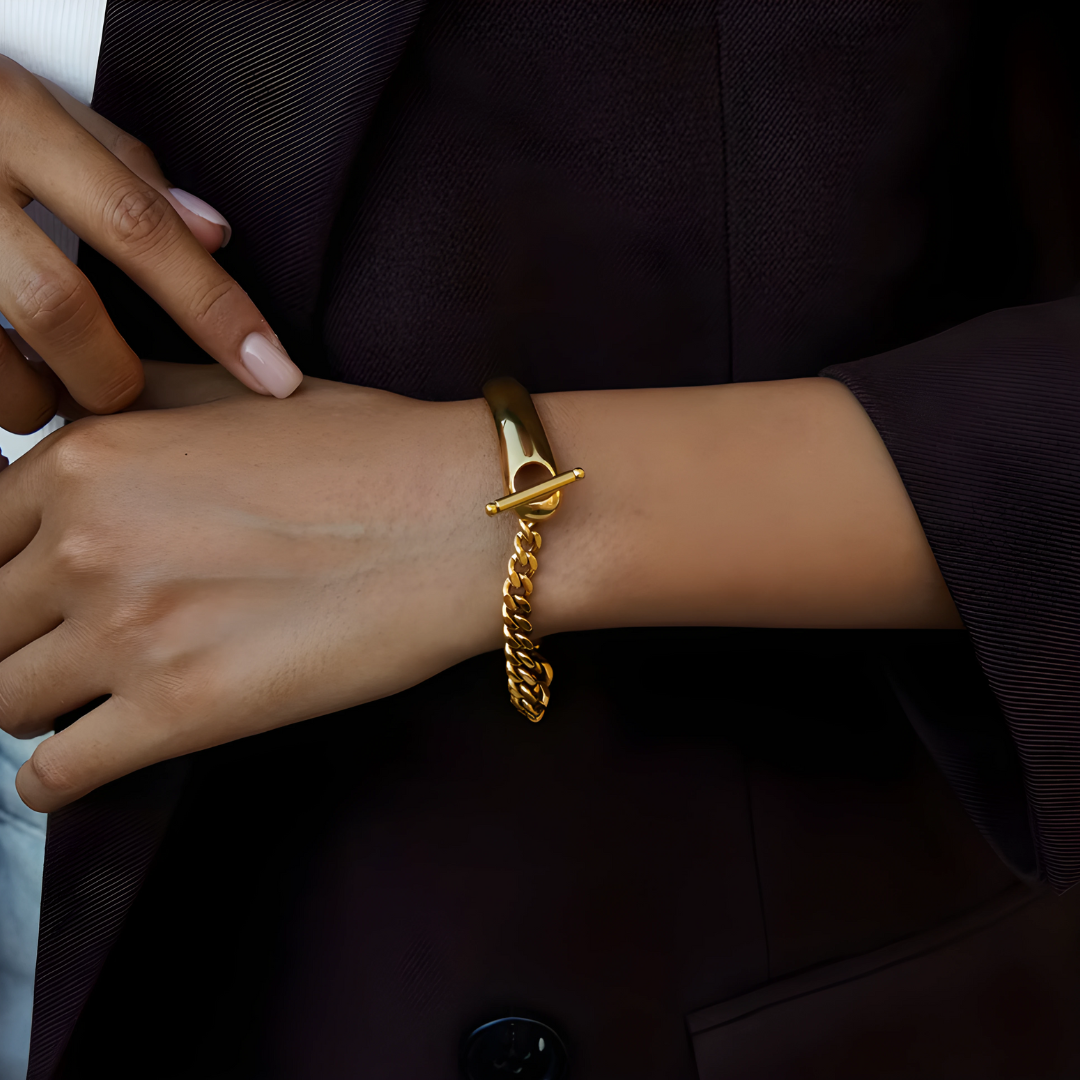 Bracelet Golden Asymétrique