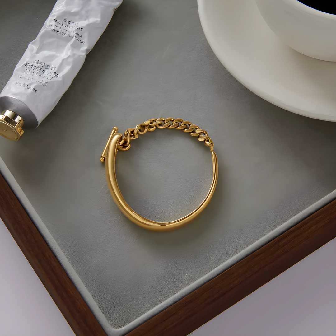 Bracelet Golden Asymétrique