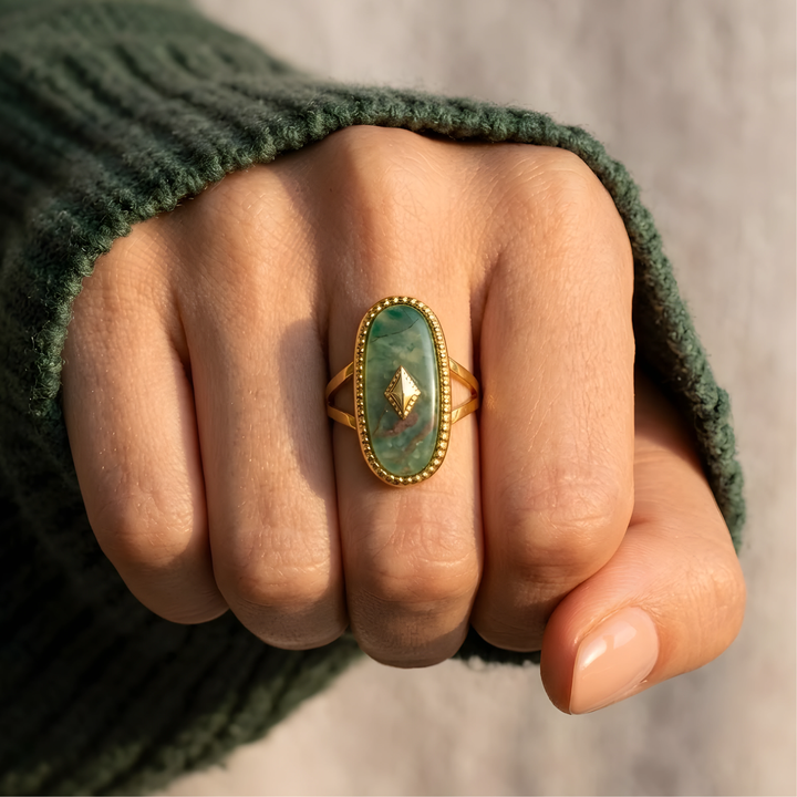 Bague Amulette Jade