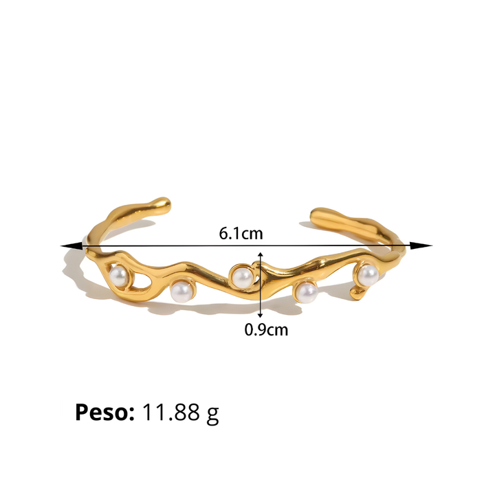 Bracelet Golden Pearl