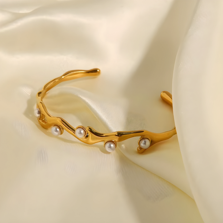 Bracelet Golden Pearl