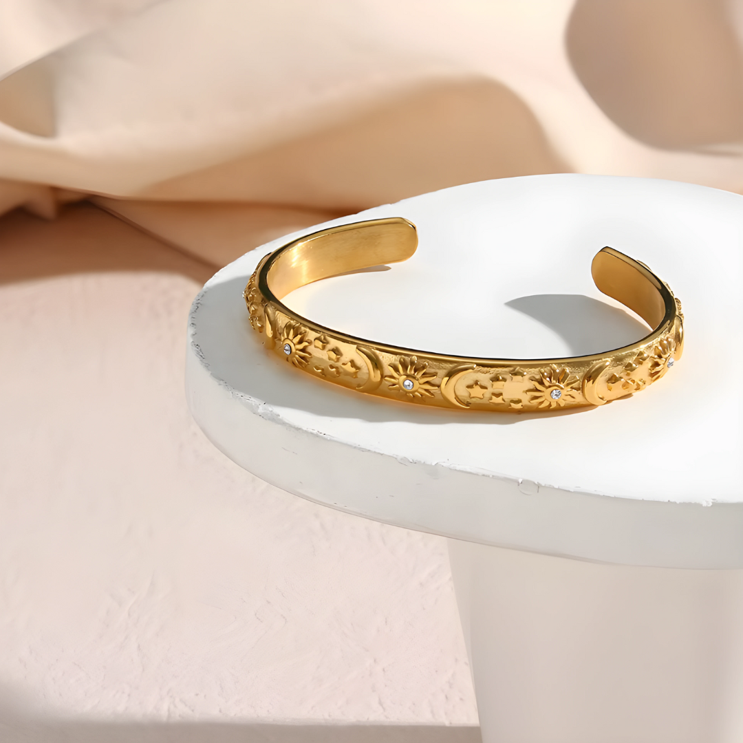 Bracelet Soleil, Lune et Étoiles