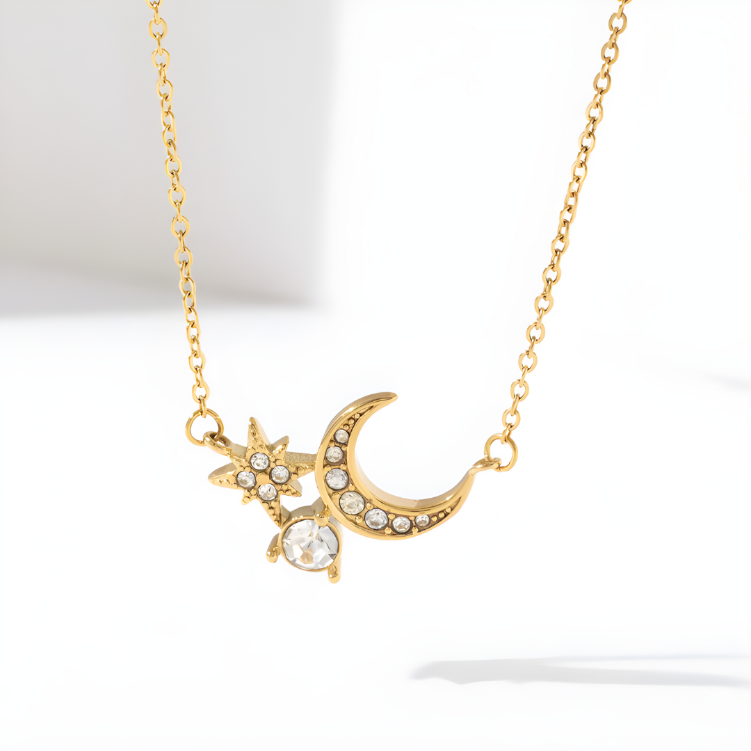 Collier Soleil & Lune Brillante