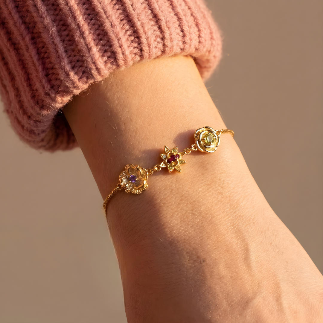 Bracelet Fleurs de Vie - Personnalisé