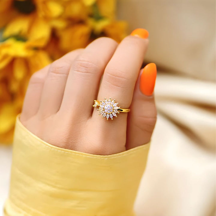 Bague Tournesol Brillant – Amour & Amitié