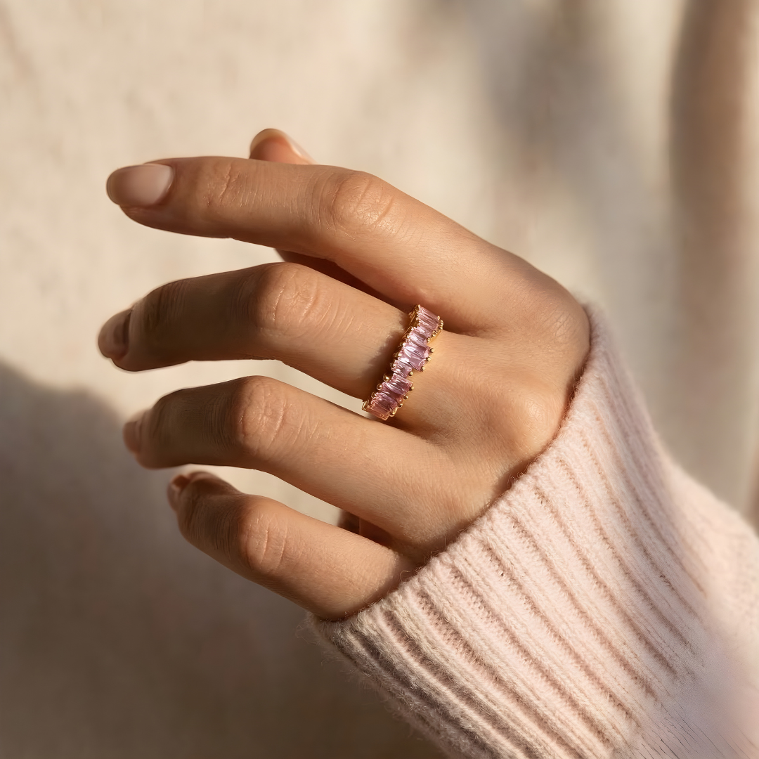 Bague Crystal Rosé
