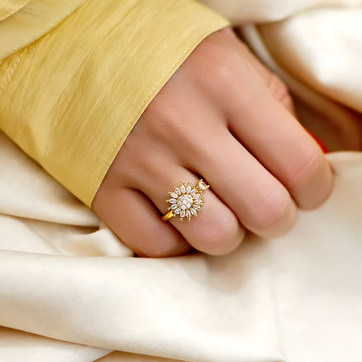 Bague Tournesol Brillant – Amour & Amitié
