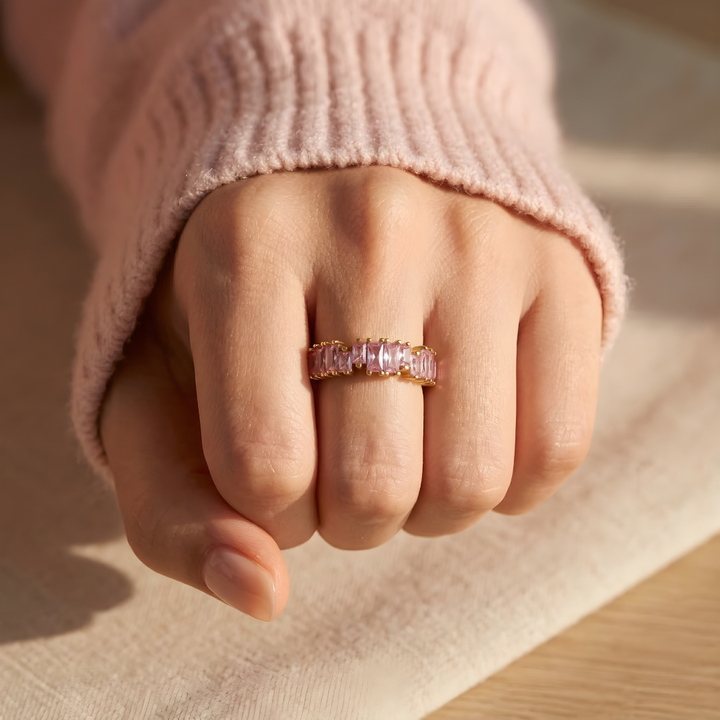 Bague Crystal Rosé