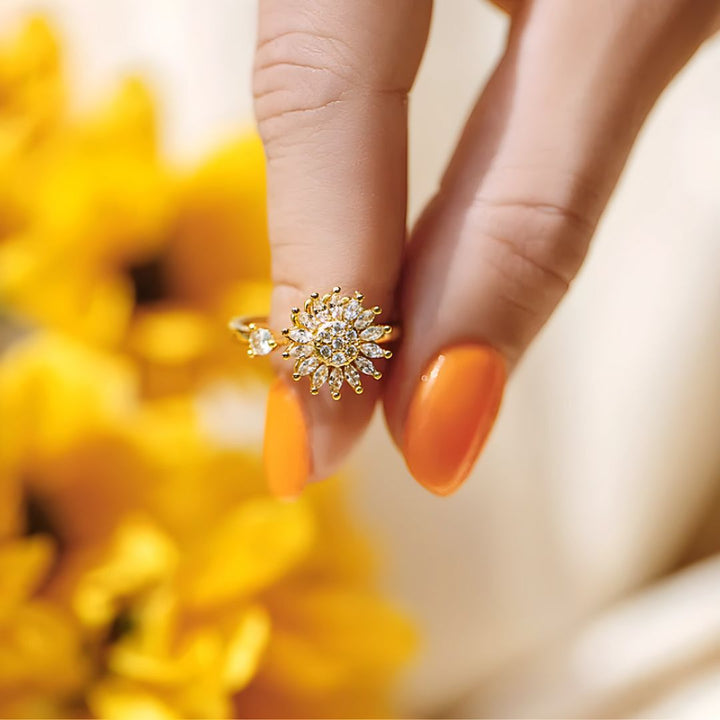 Bague Tournesol Brillant – Amour & Amitié