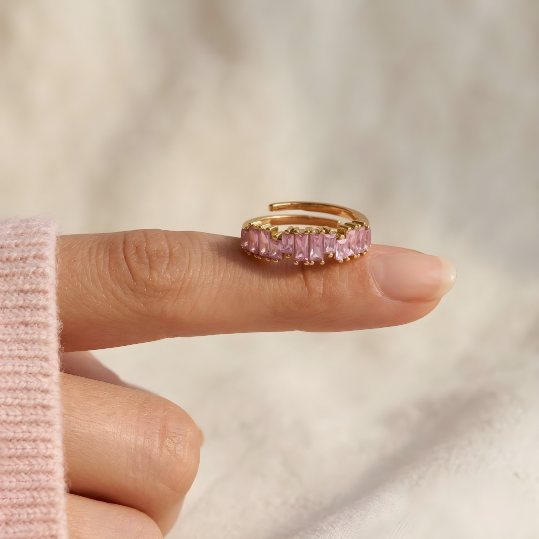 Bague Crystal Rosé