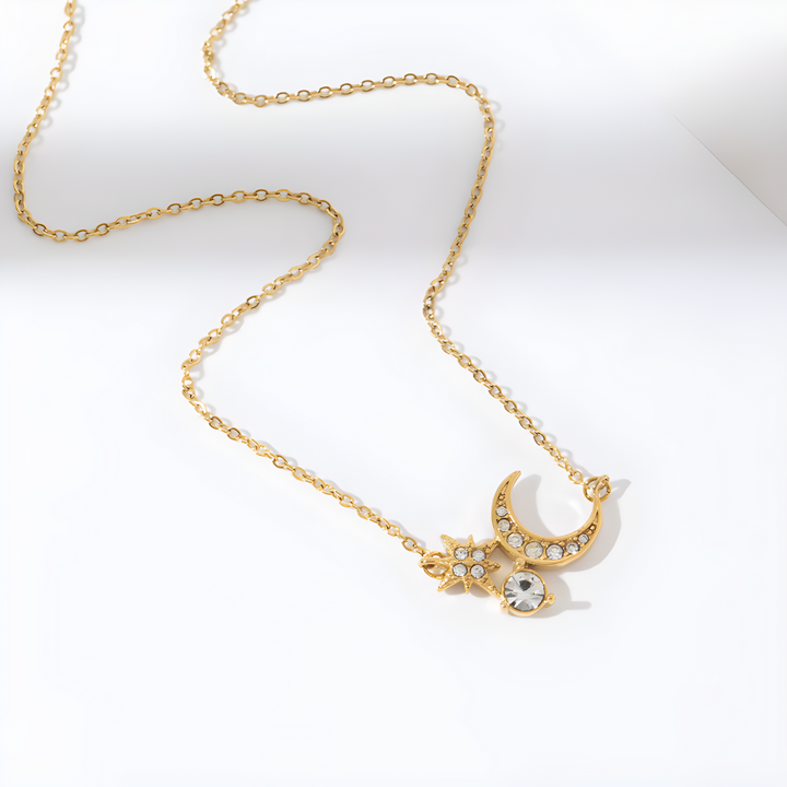 Collier Soleil & Lune Brillante