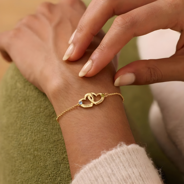 Bracelet Cœurs Entrelacés