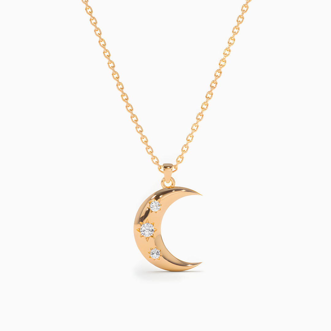 Collier Lune Stellaire
