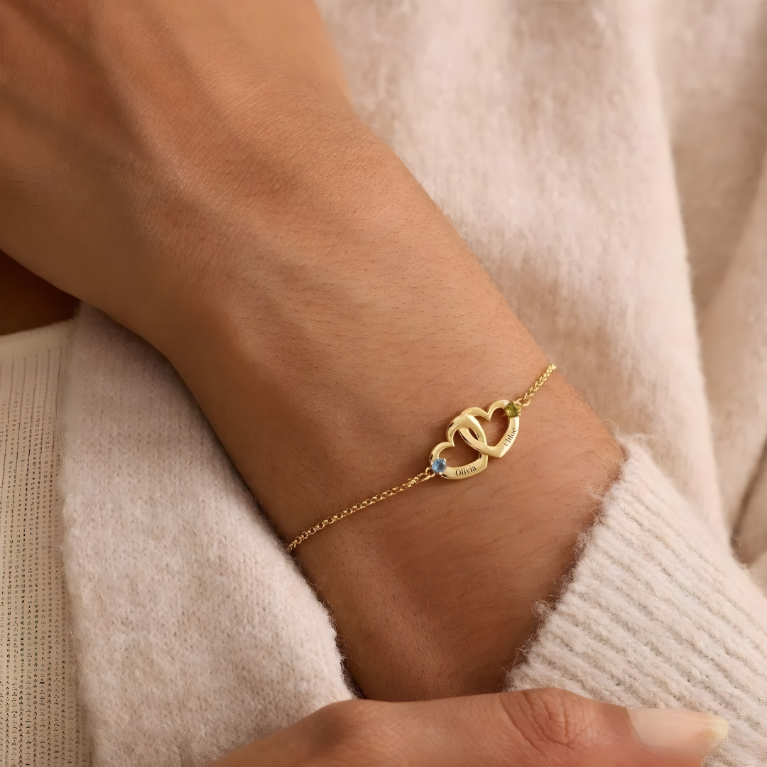 Bracelet Cœurs Entrelacés