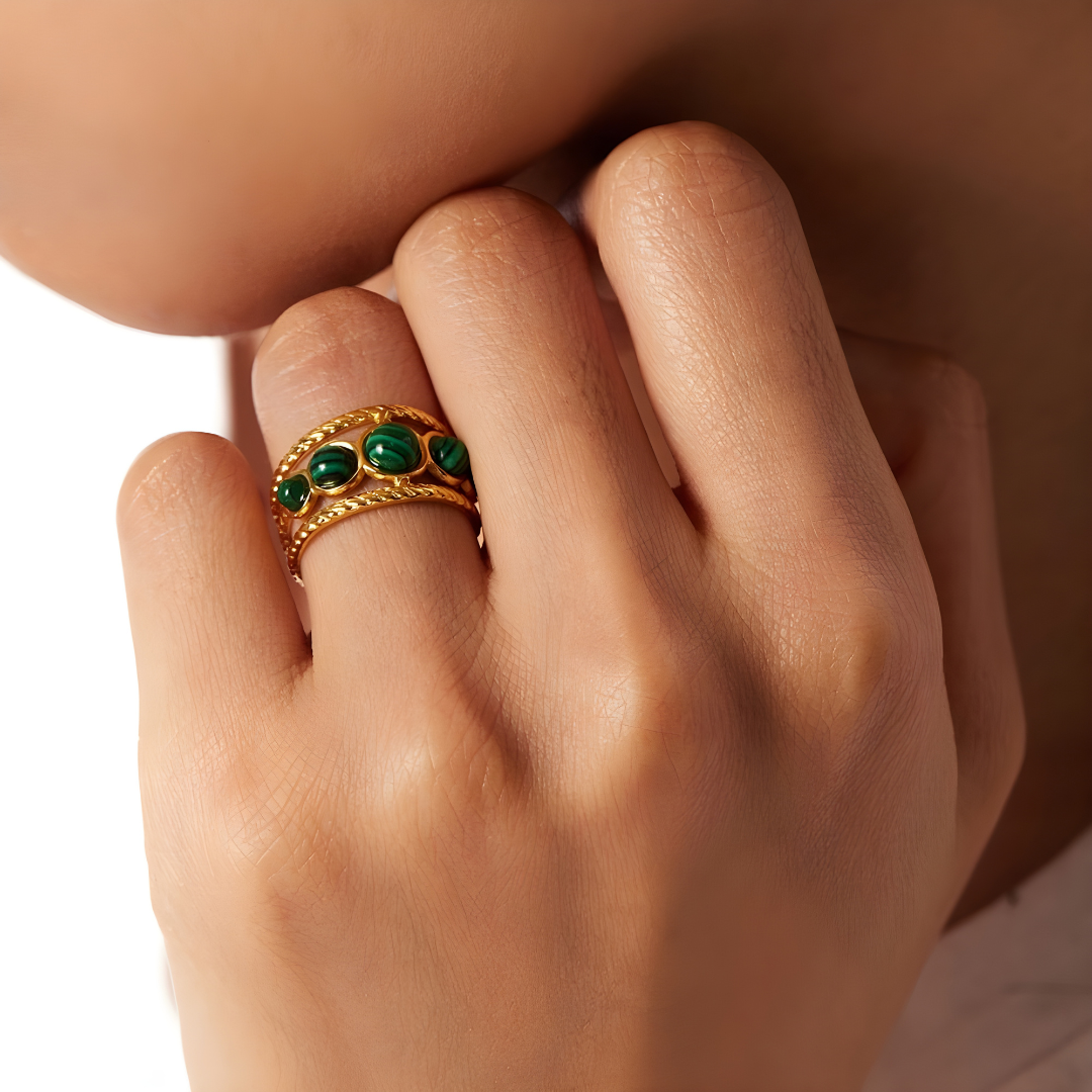 Bague Amulette – Moldavite