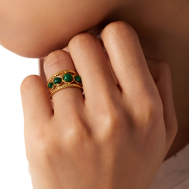 Bague Amulette – Moldavite