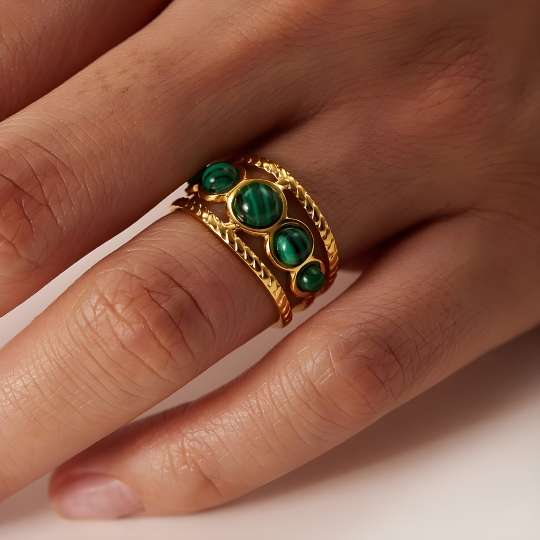 Bague Amulette – Moldavite