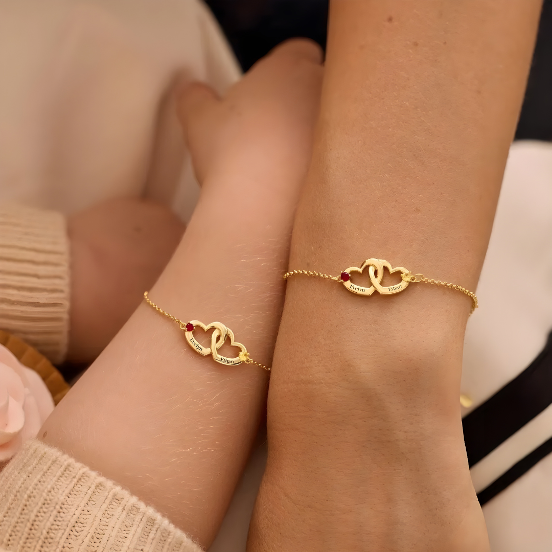 Bracelet Cœurs Entrelacés