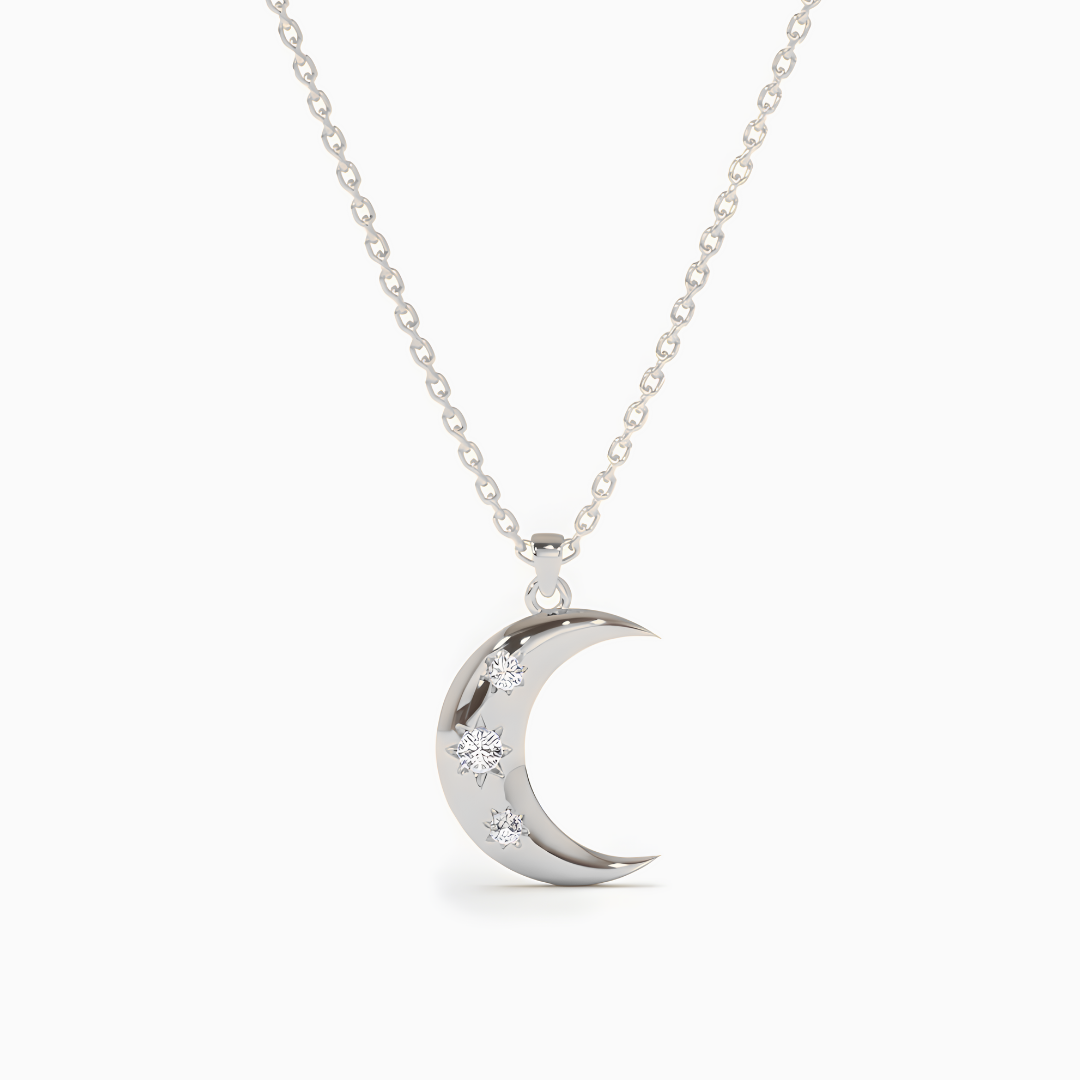 Collier Lune Stellaire